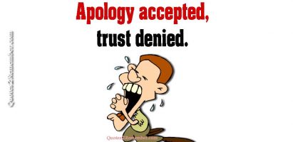 Apology accepted…