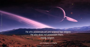 He who possesses art and science…