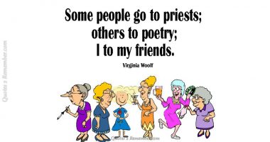 Some people go to priests…