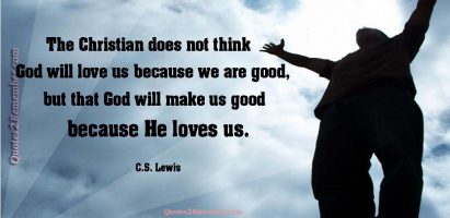 The Christian does not think…