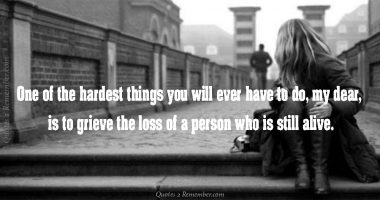 One of the hardest things…