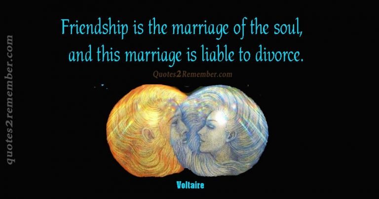 Friendship Is The Marriage Of The… – Quotes 2 Remember