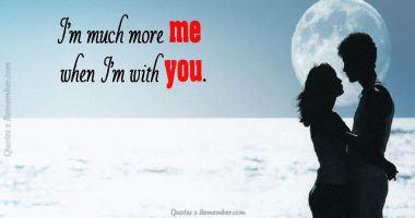 I’m much more me…
