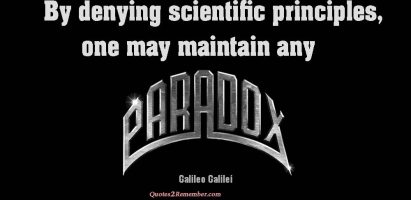 By denying scientific principles…