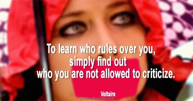 To learn who rules over you… – Quotes 2 Remember