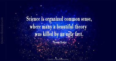 Science is organized common sense…