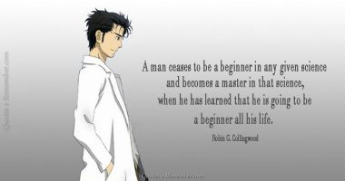 A man ceases to be a beginner…