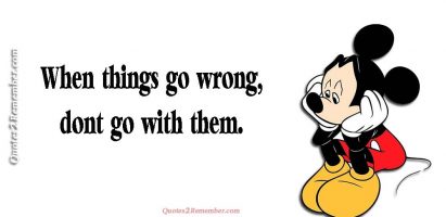 When things go wrong…