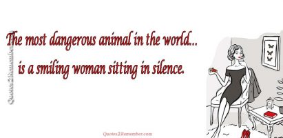 The most dangerous animal…