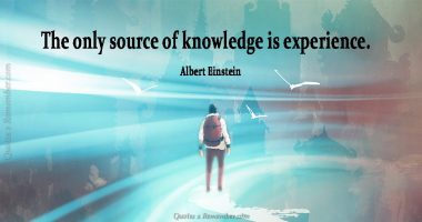 The only source of knowledge…