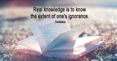 Real knowledge is…