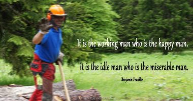 It is the working man who…
